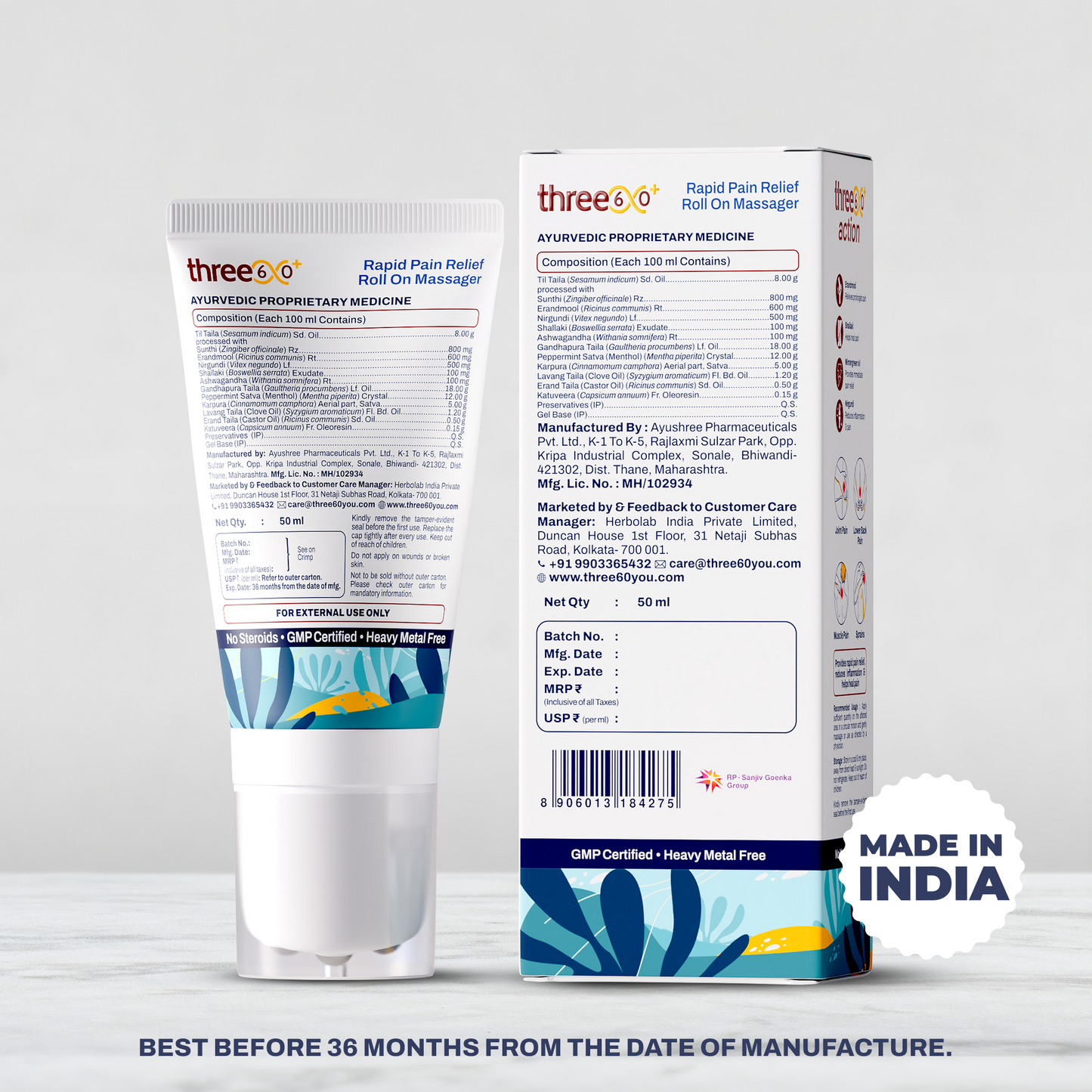 Rapid Pain Relief Roll On Massager