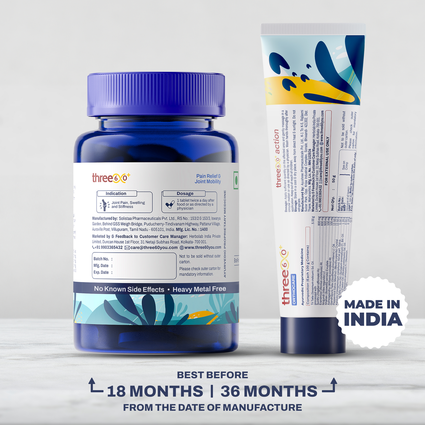 Rapid Pain Relief & Joint Mobility Combo (Tablets+Gel)