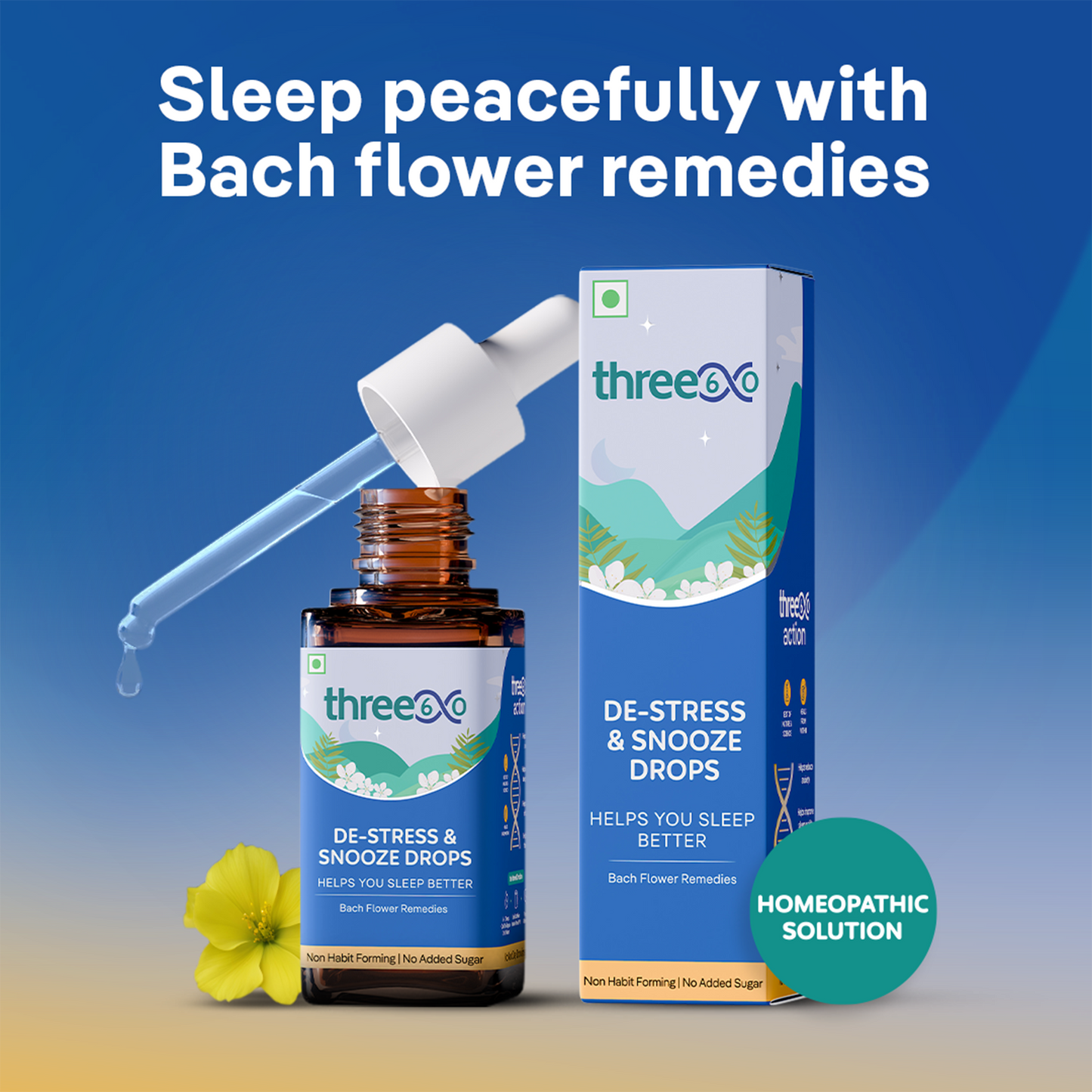 three60 De-Stress & Snooze Drops