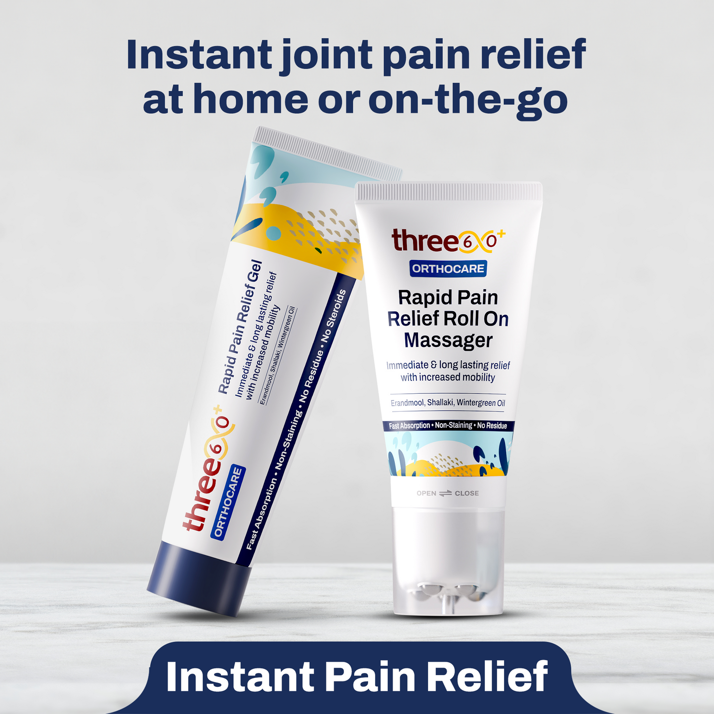 Rapid Pain Relief Combo (Gel+Massager)
