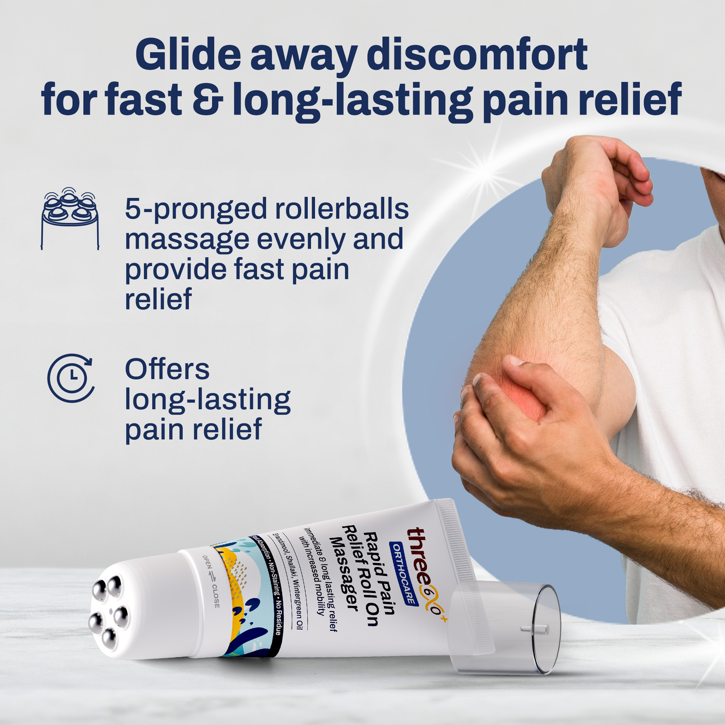 Rapid Pain Relief Roll On Massager