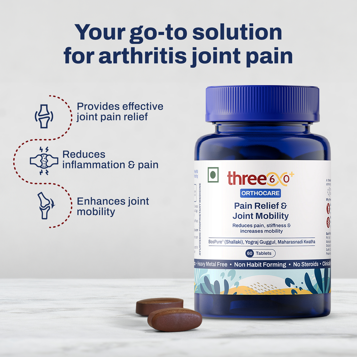 Rapid Pain Relief & Joint Mobility Combo (Tablets+Gel)