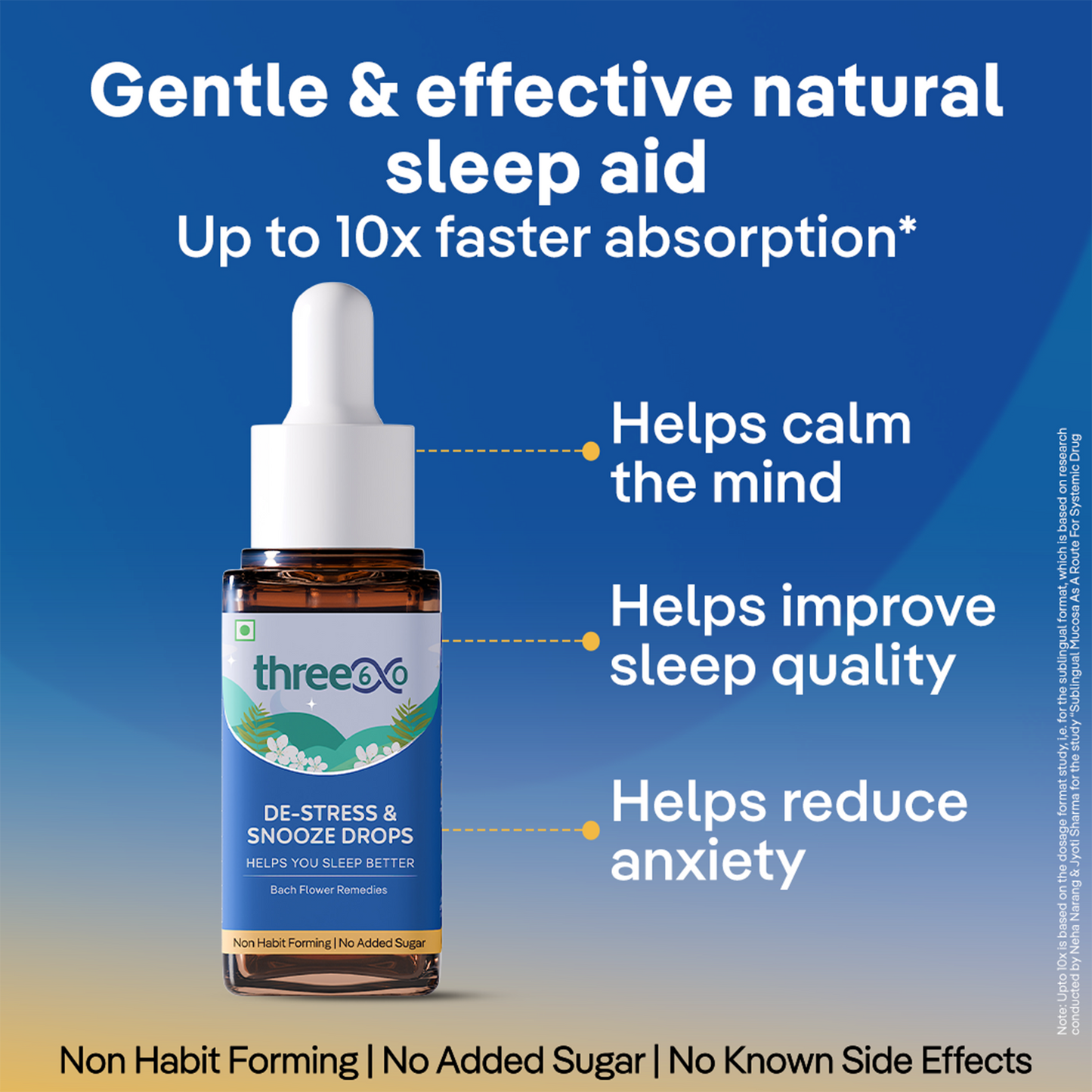 three60 De-Stress & Snooze Drops