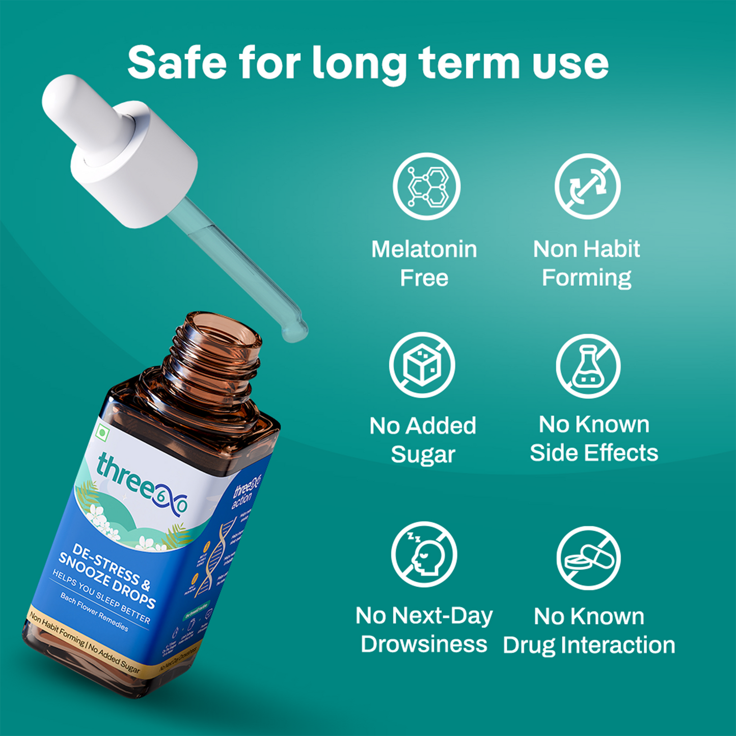 three60 De-Stress & Snooze Drops