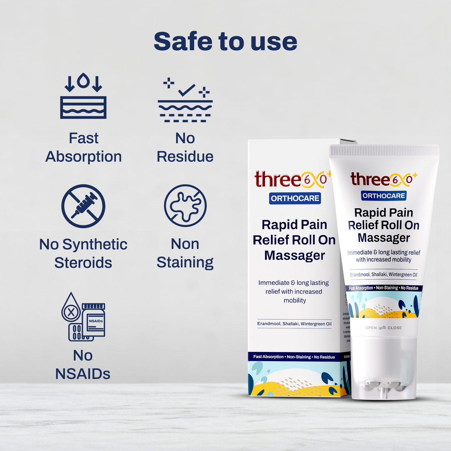 Rapid Pain Relief Roll On Massager