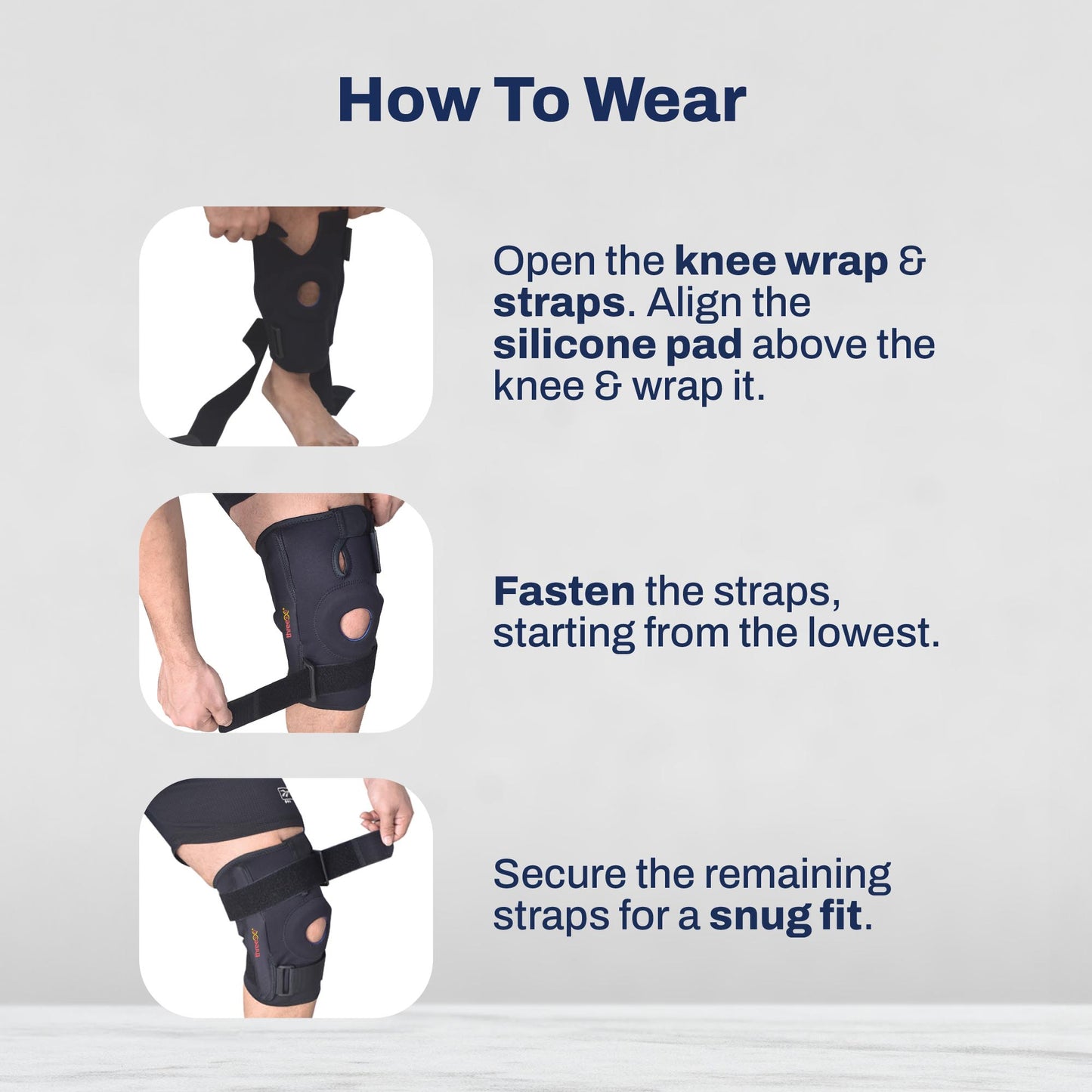 three60+ Knee Support with Hinges