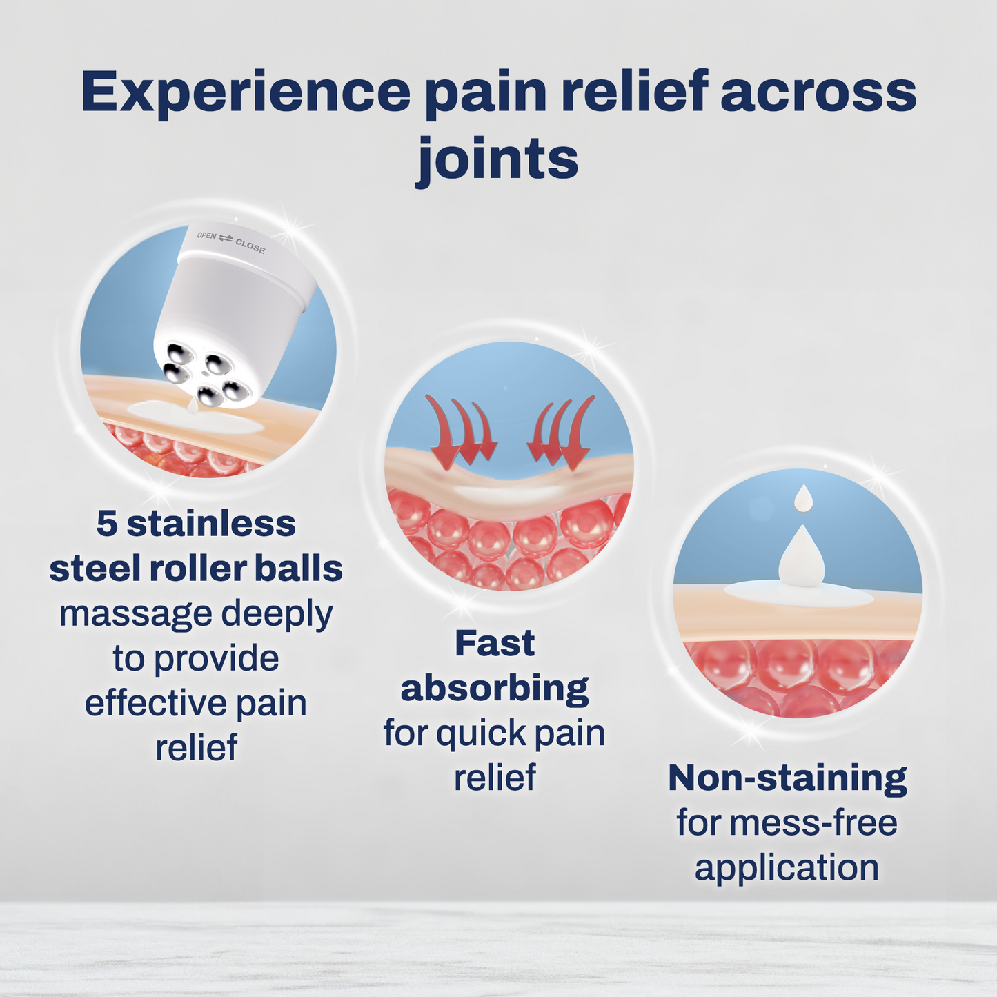 Rapid Pain Relief Roll On Massager