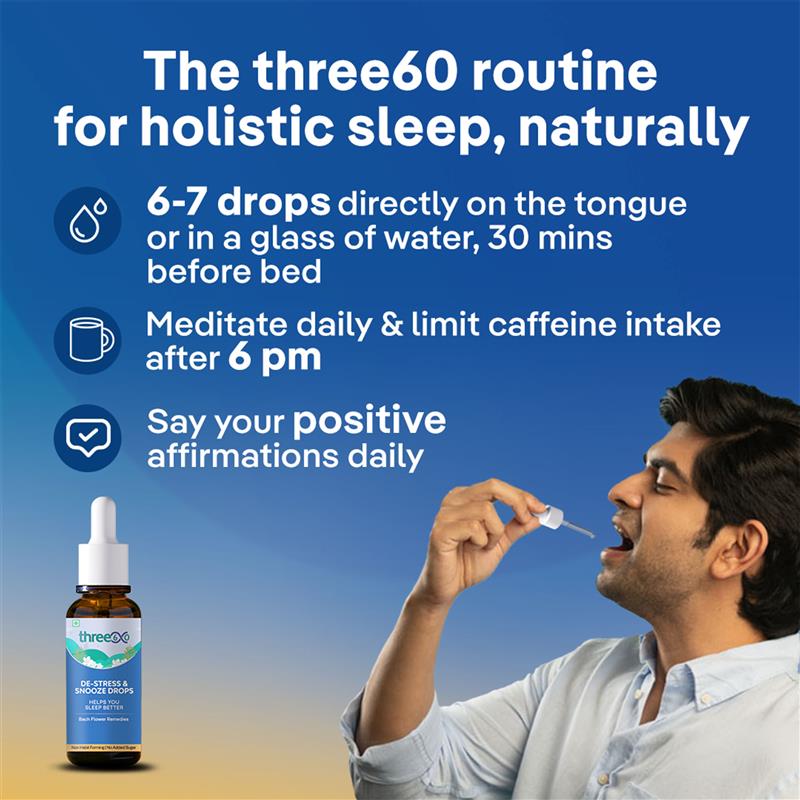 three60 De-Stress & Snooze Drops