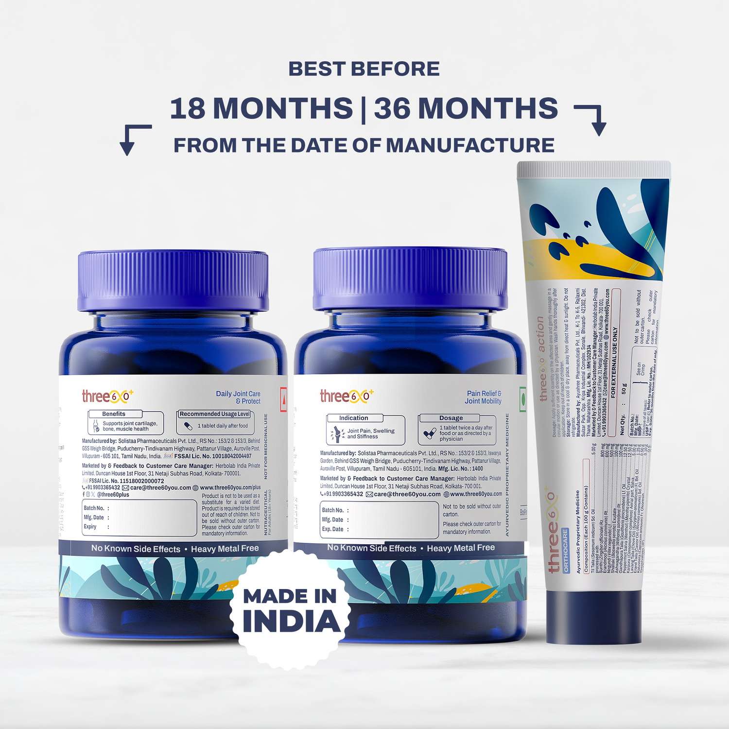 Total Joint Defense Combo | 3-in-1 Daily Joint Comfort & Support