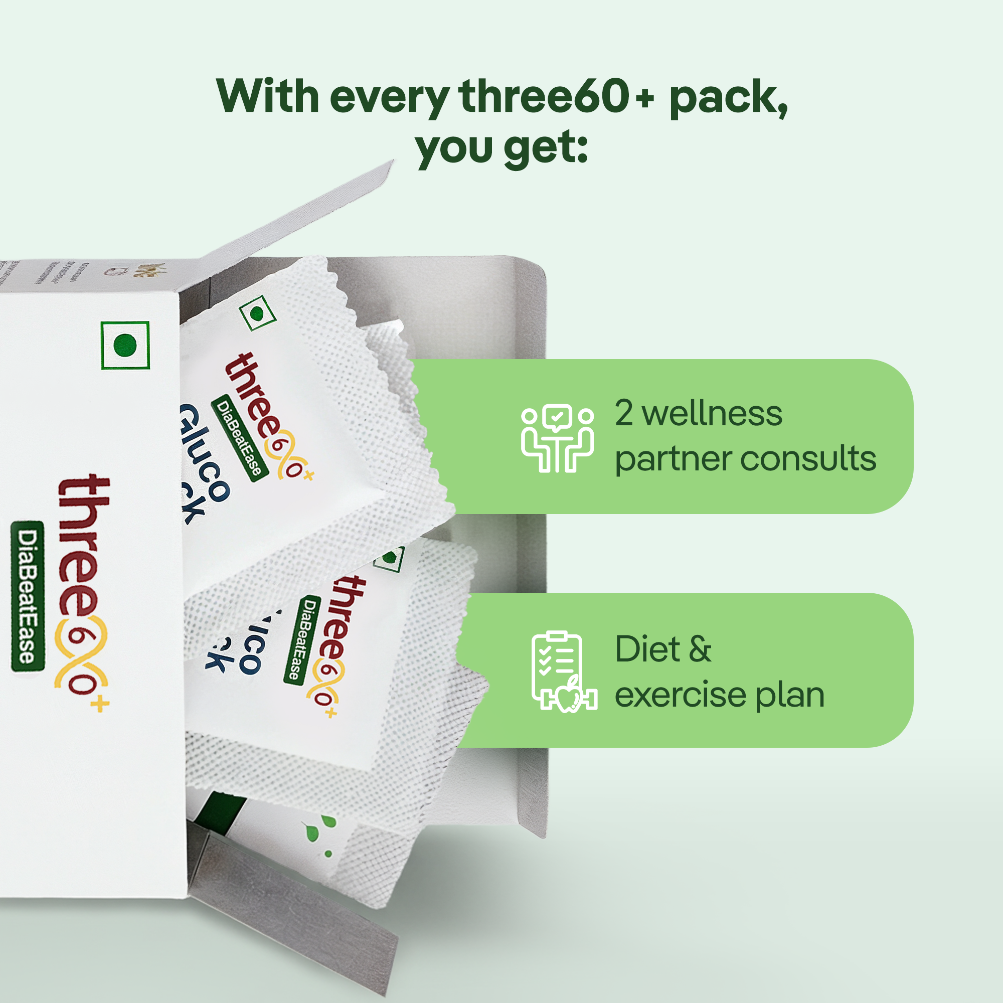 Three60+ Gluco Check Powder