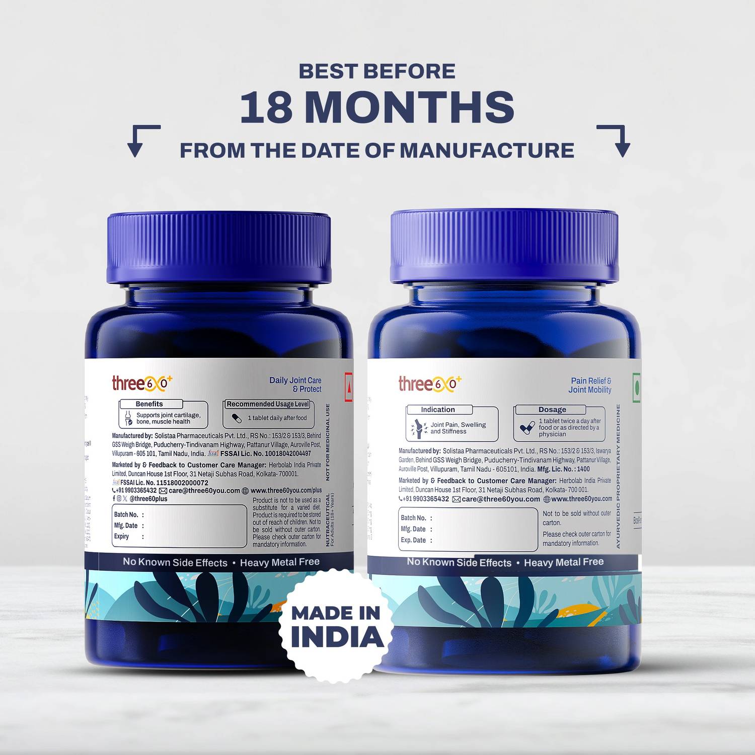Daily Joint Care & Protect + Pain Relief & Joint Mobility - Combo Pack (Tablets)