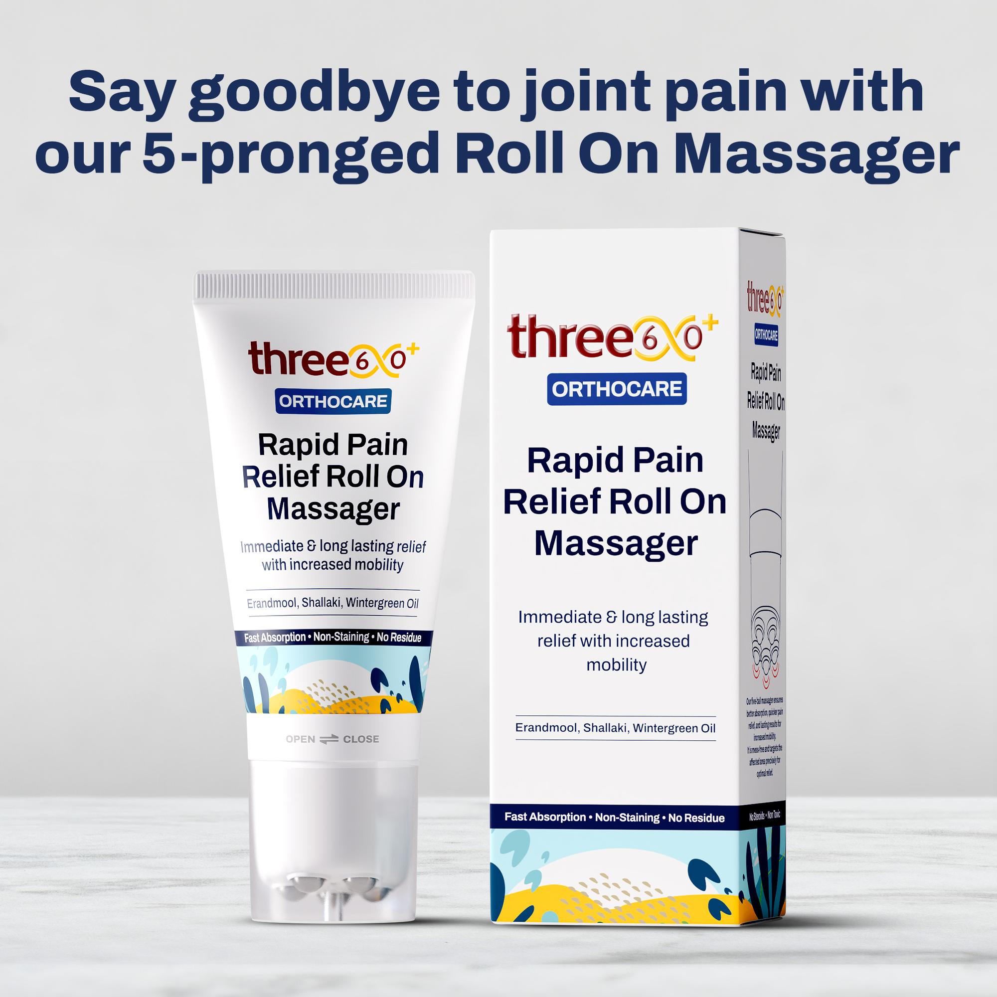 Rapid Pain Relief Roll On Massager