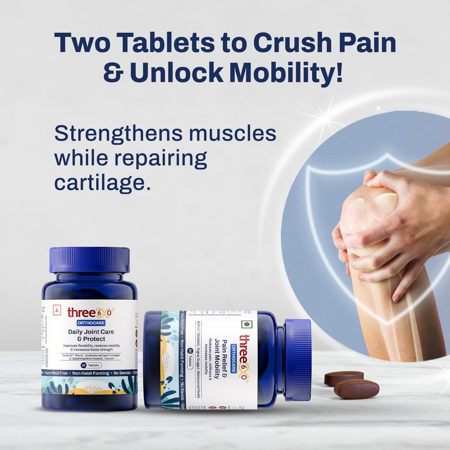 Daily Joint Care & Protect + Pain Relief & Joint Mobility - Combo Pack (Tablets)