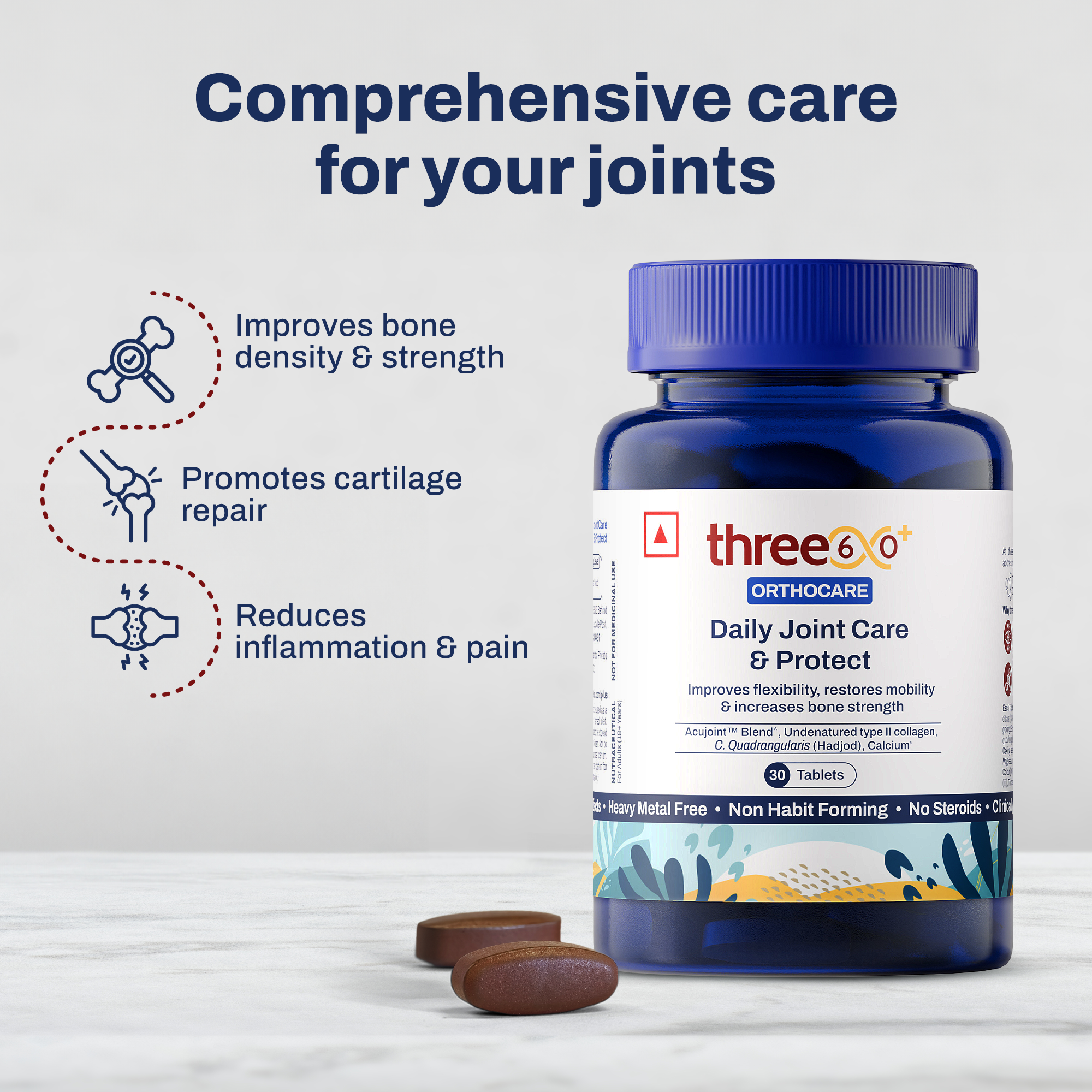 Daily Joint Care & Pain Relief Combo (Tablets+Roll On)