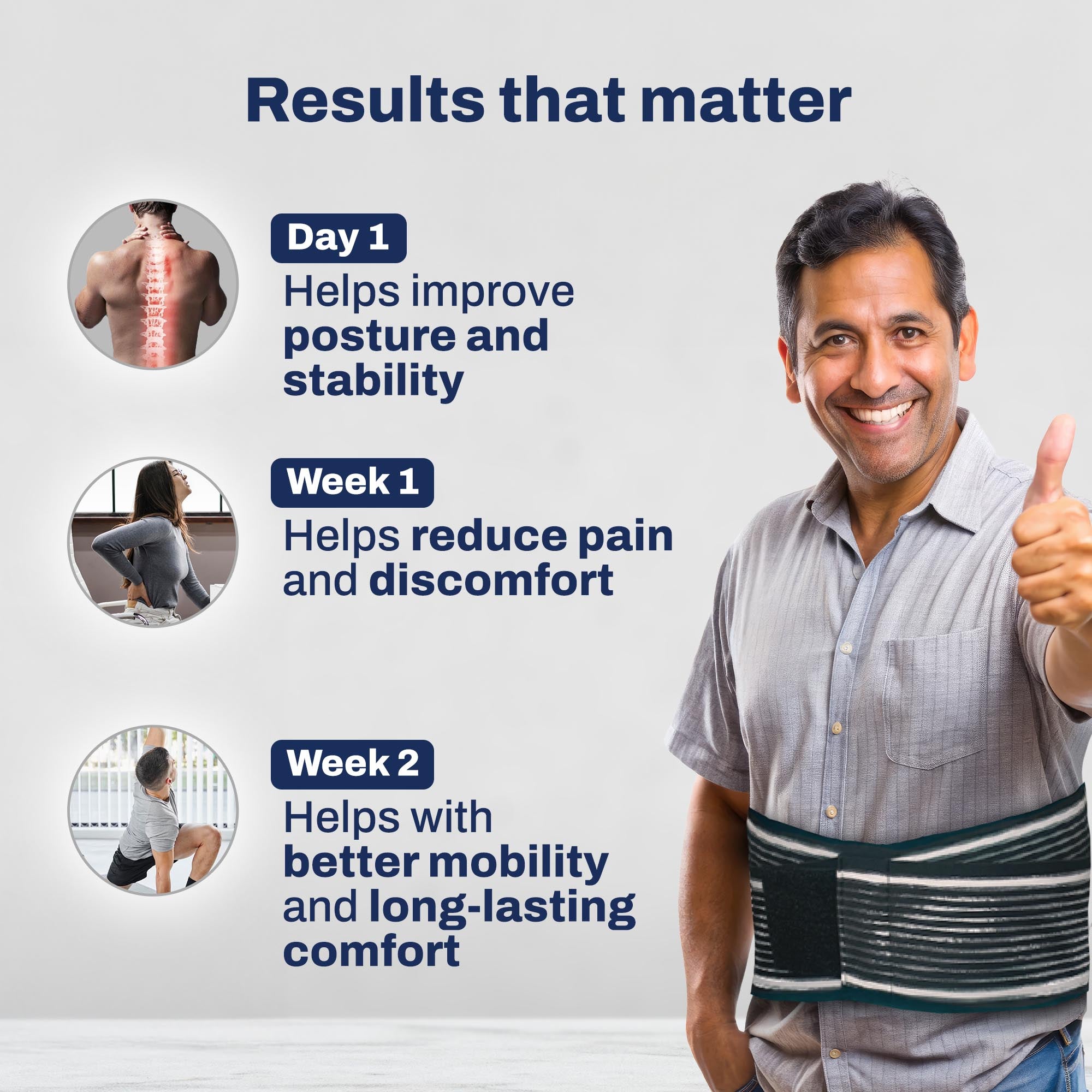Lumbar Support | Adjustable Back & Posture Support Brace