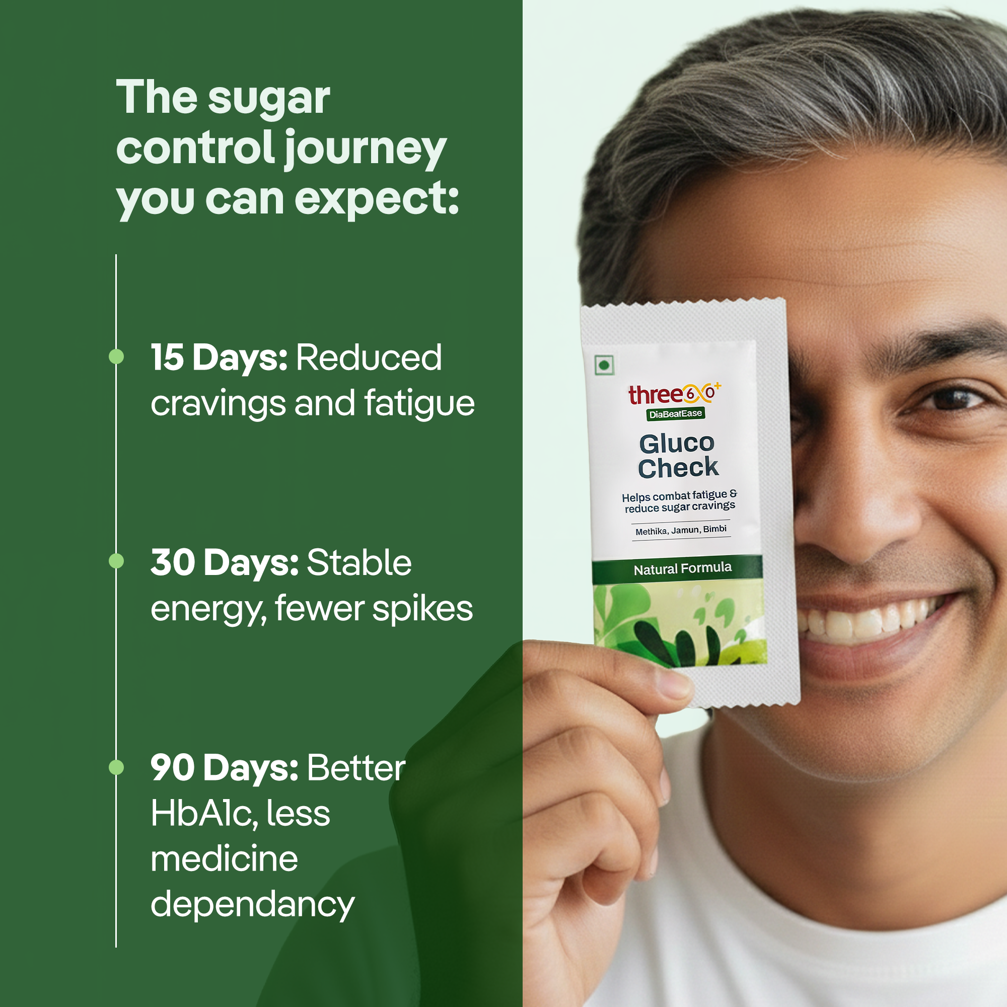 Three60+ Gluco Check Powder