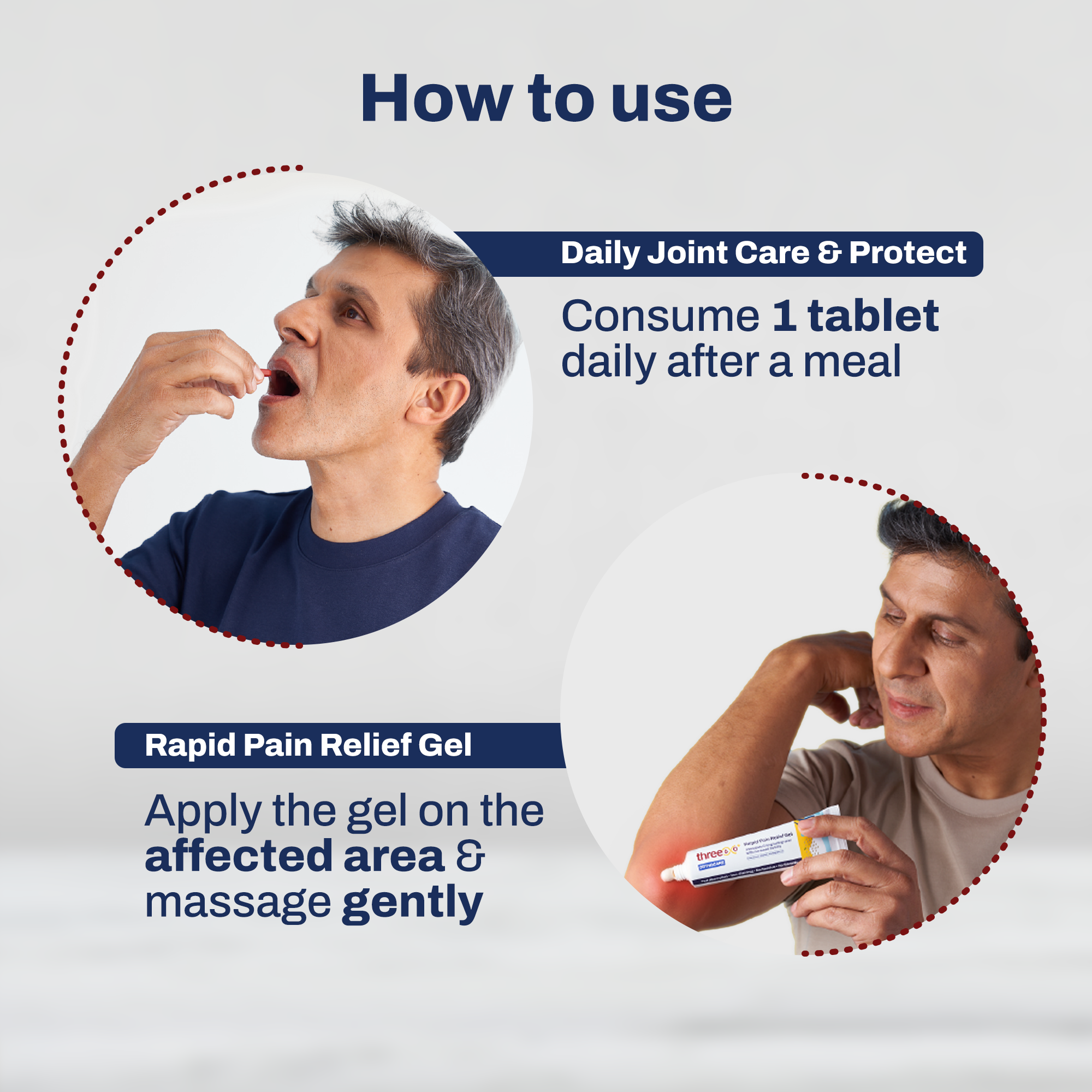 Daily Joint Care & Pain Relief Combo (Tablets+Gel)