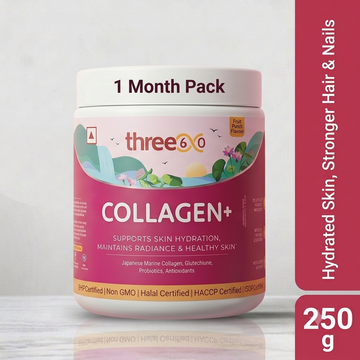 Collagen+ for Firm, Hydrated & Glowing Skin, Strong Hair & Nails (Powder- 250g)