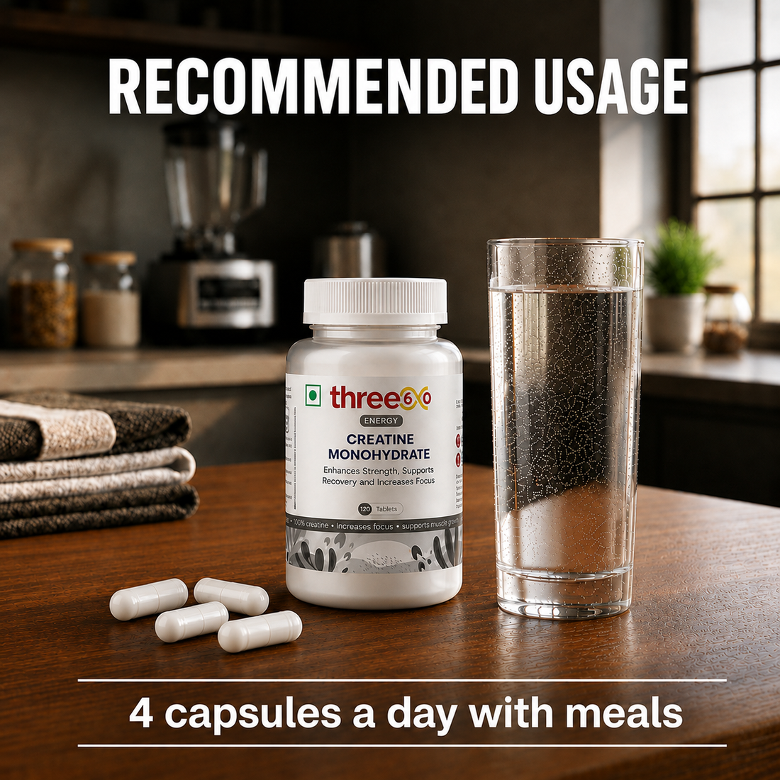 three60 Creatine Monohydrate