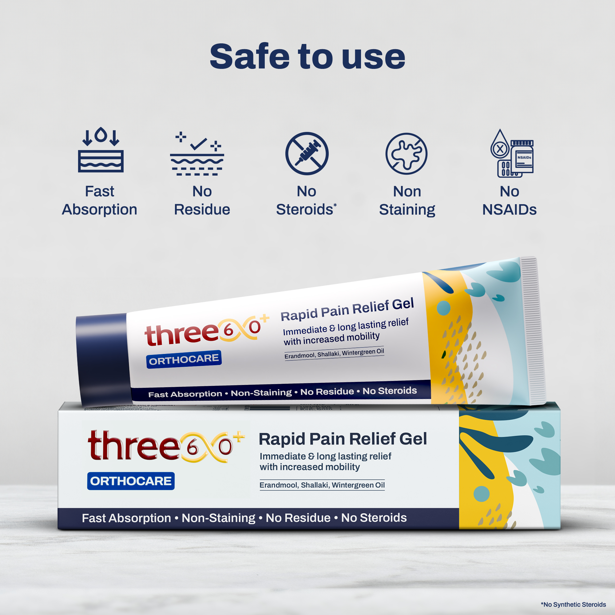 Rapid Pain Relief Gel | Fast-Absorbing Topical Comfort Gel