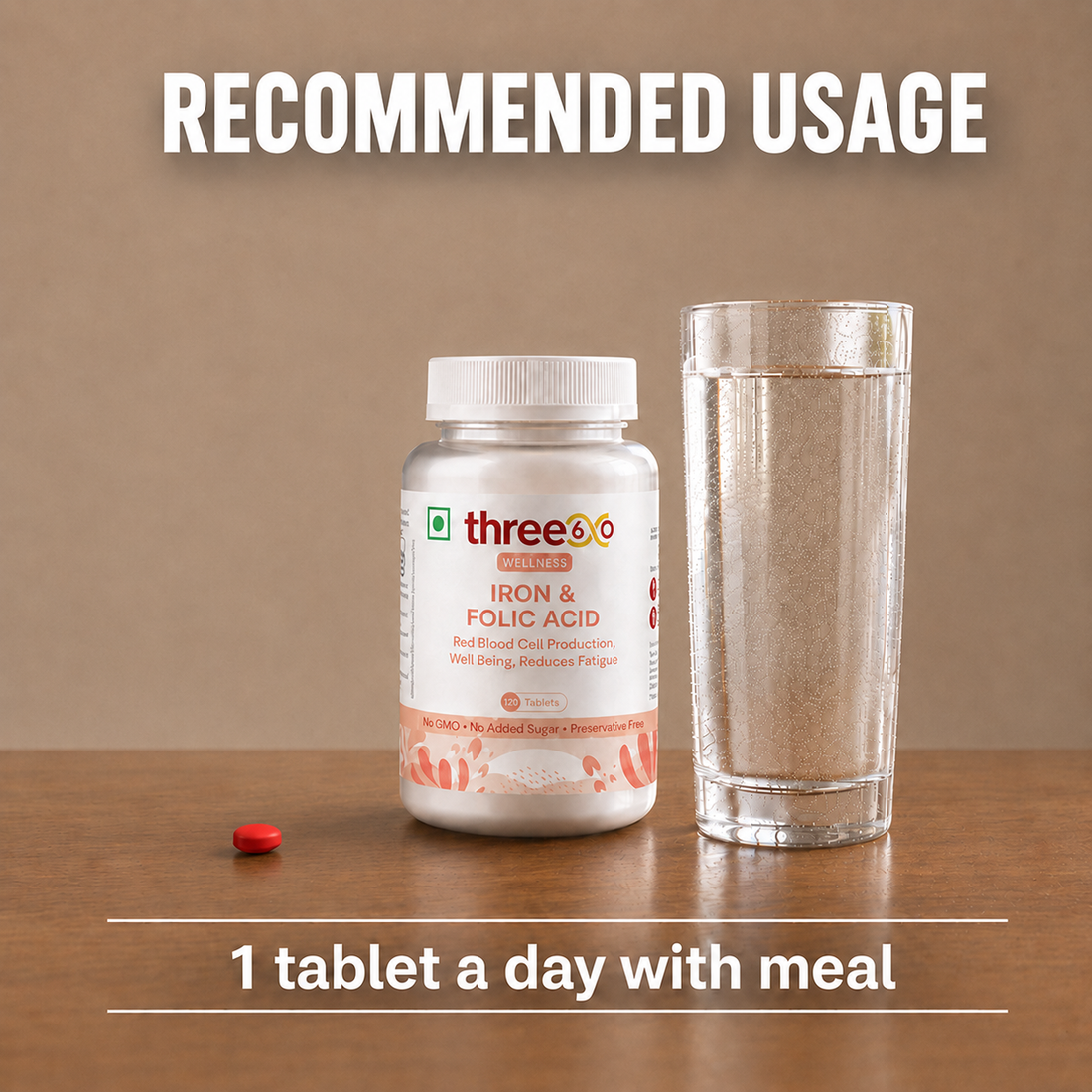 three60 Iron & Folic Acid