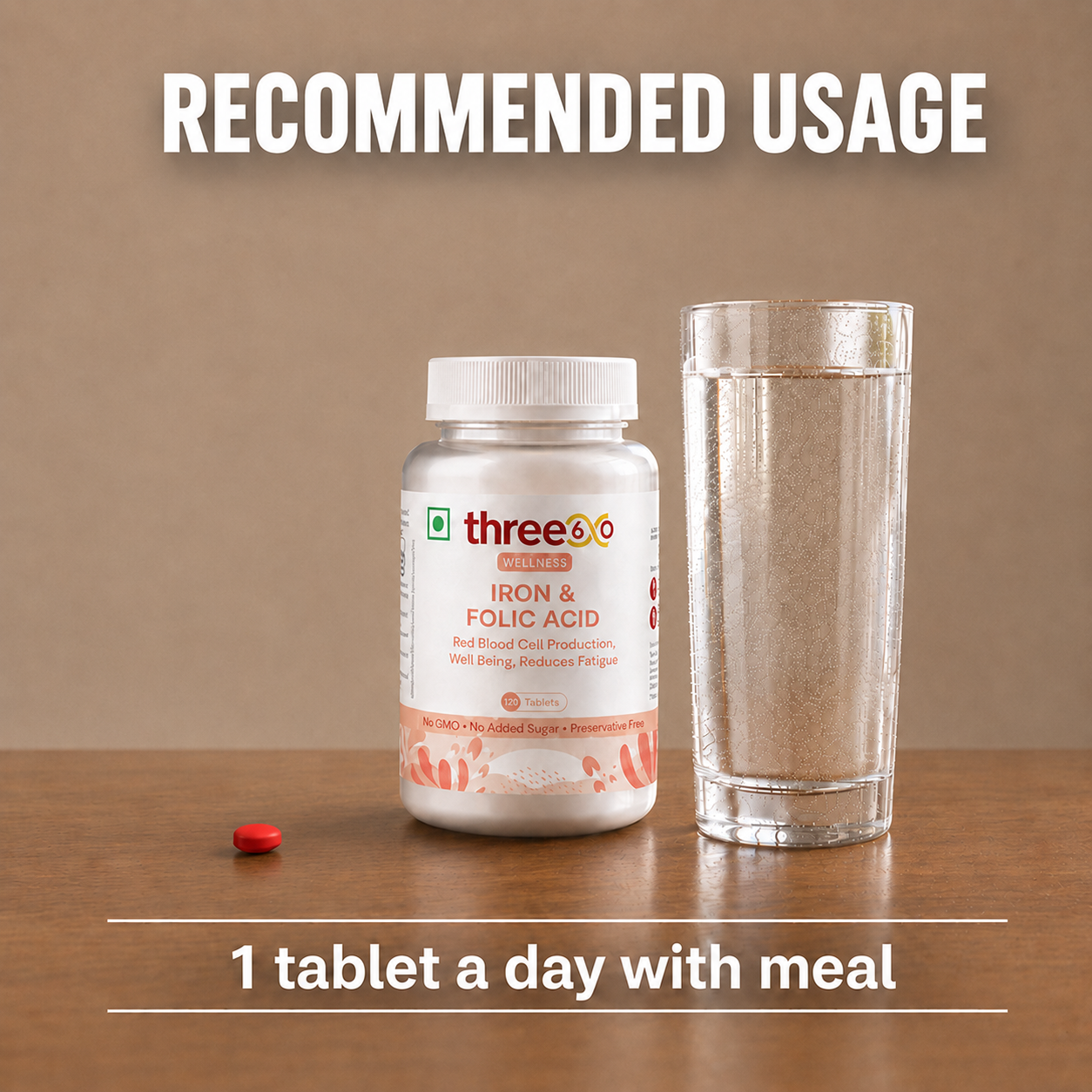 three60 Iron & Folic Acid