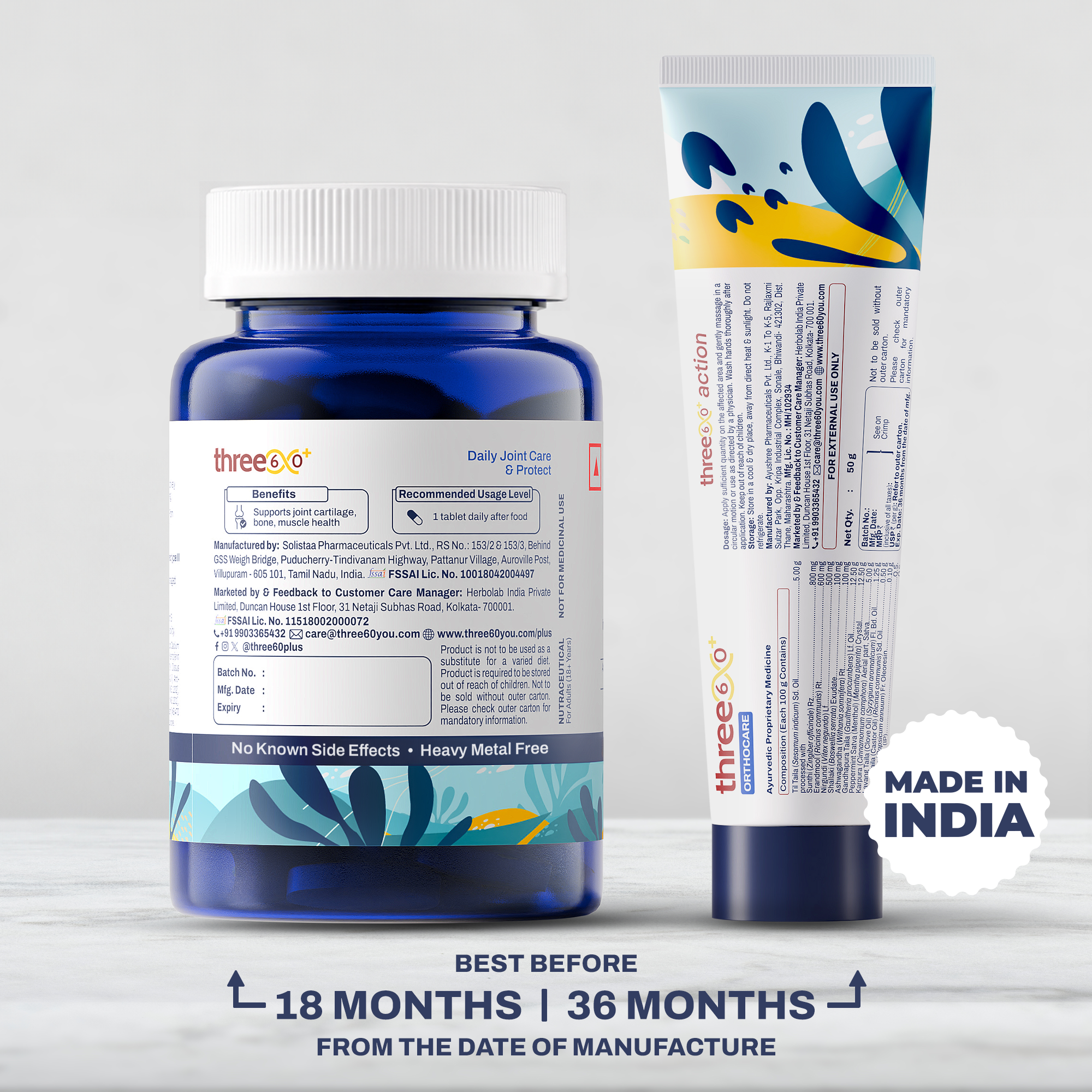 Daily Joint Care & Pain Relief Combo (Tablets+Gel)