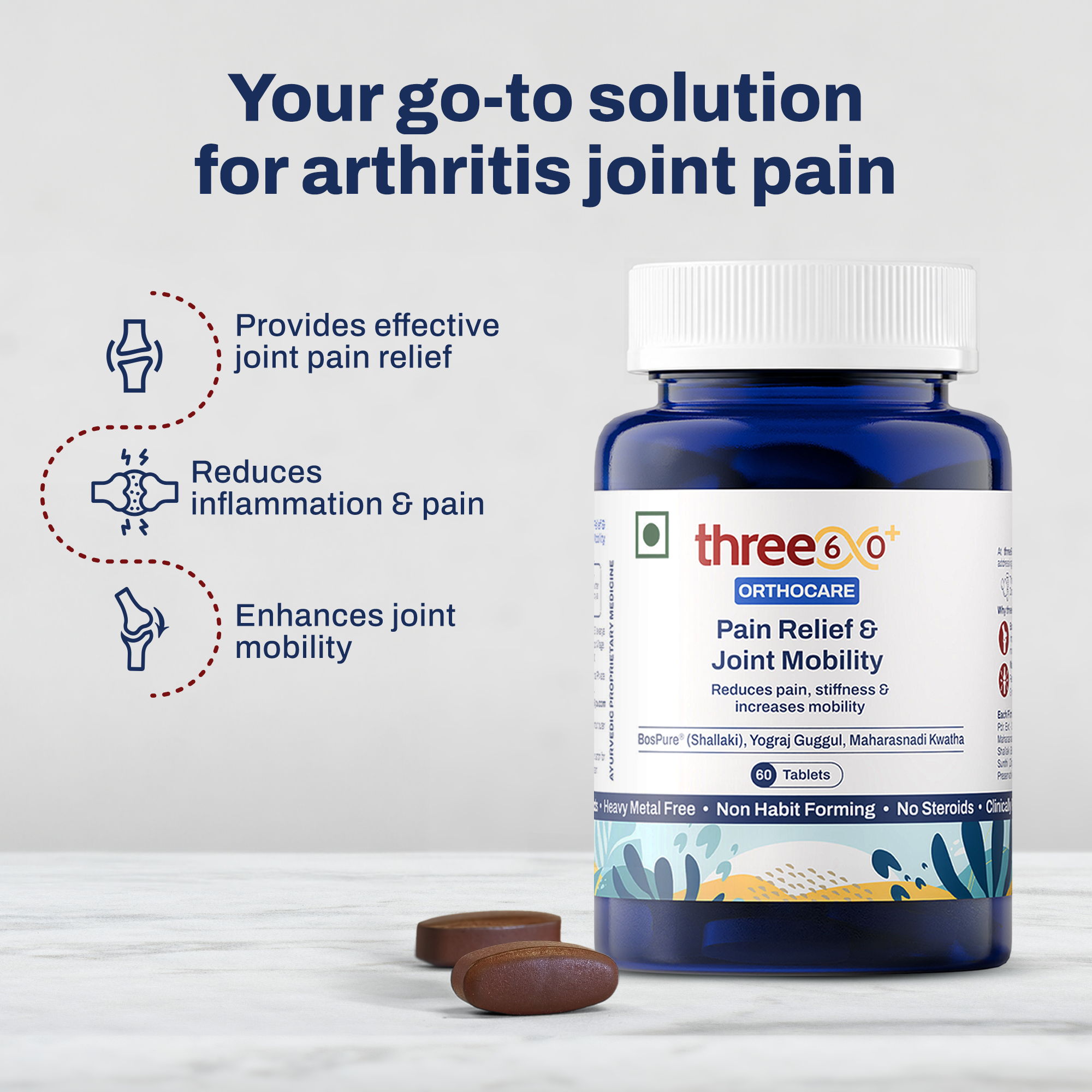 Rapid Pain Relief & Joint Mobility Combo (Tablets+Gel)