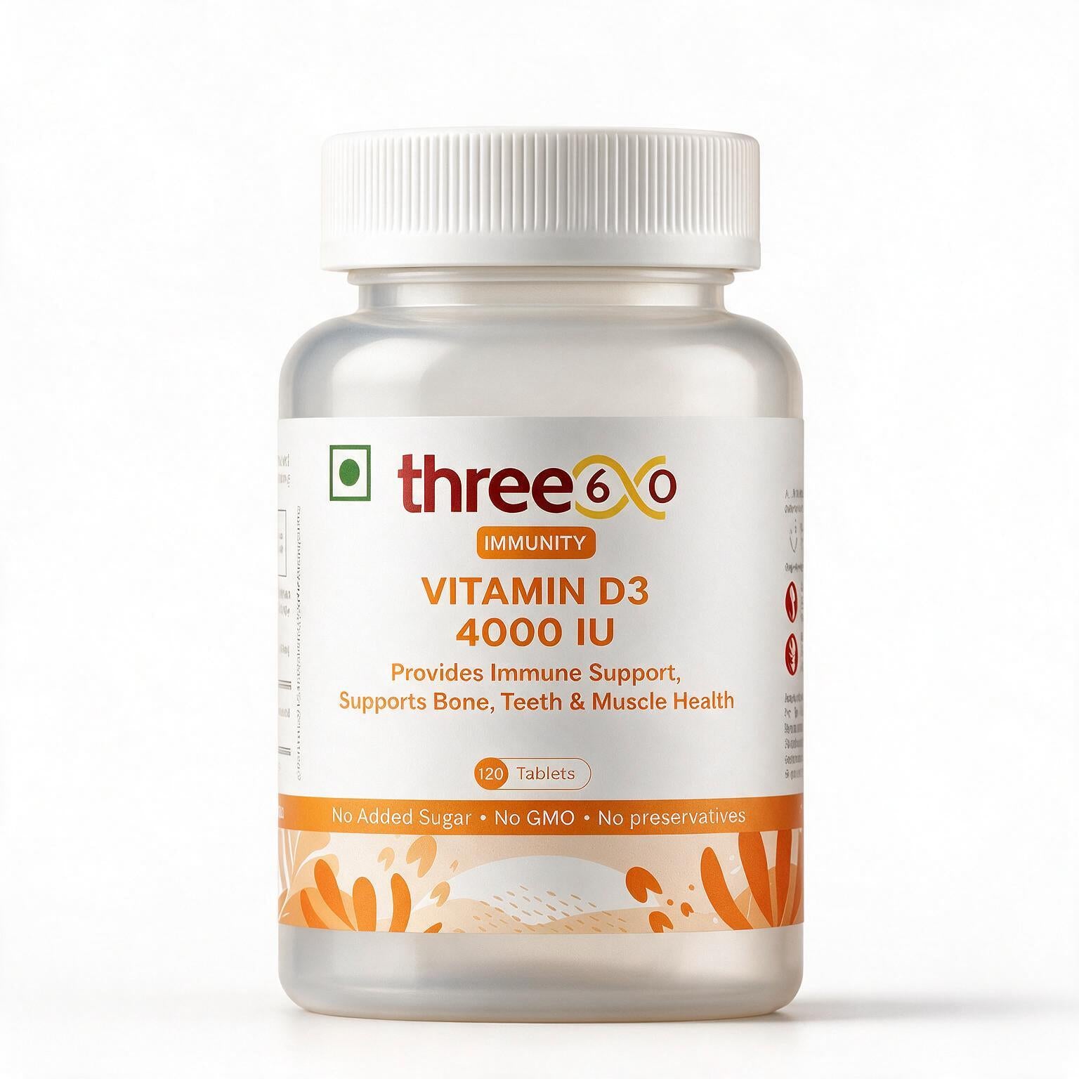 three60 Vitamin D3 4000 IU