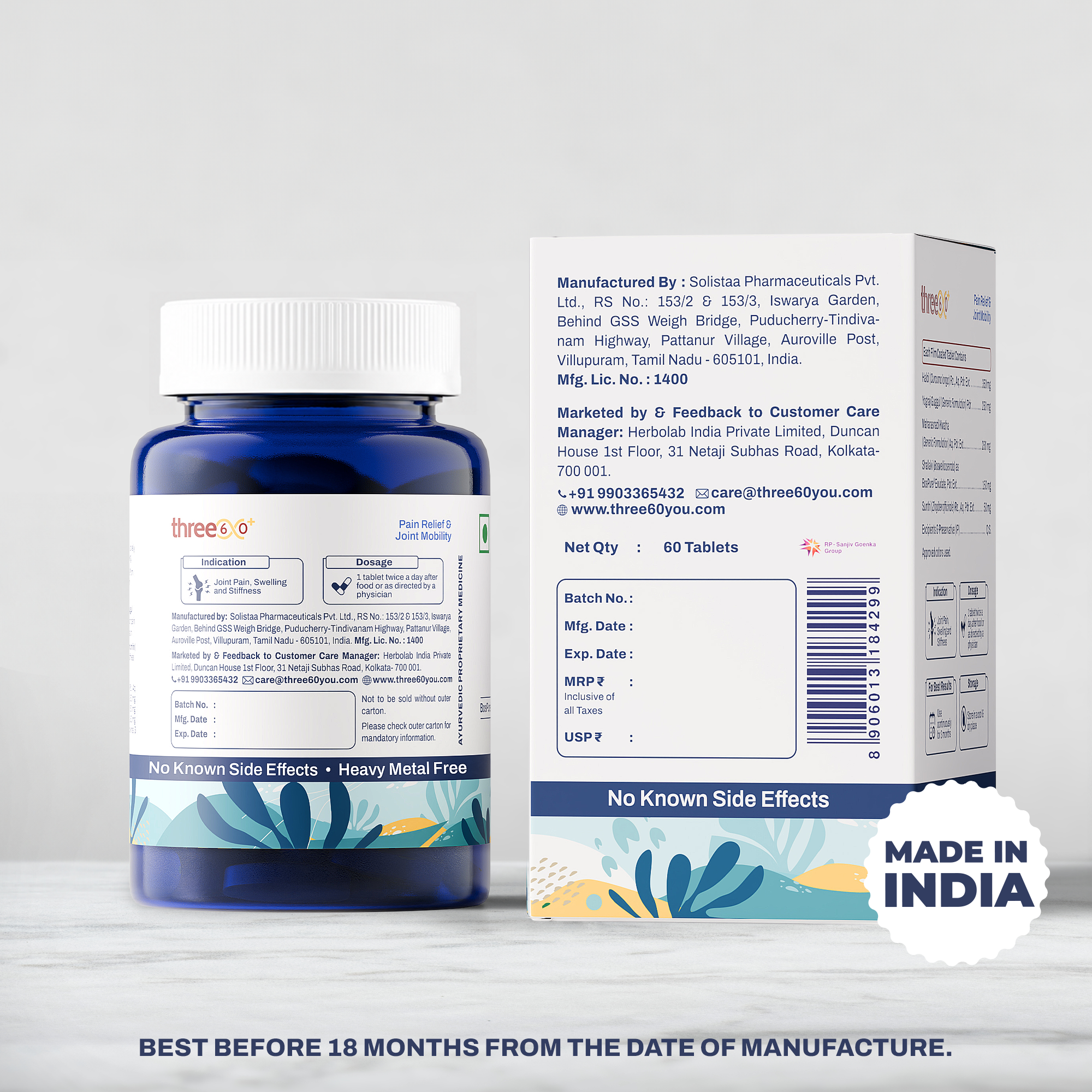 Pain Relief & Joint Mobility Tablets